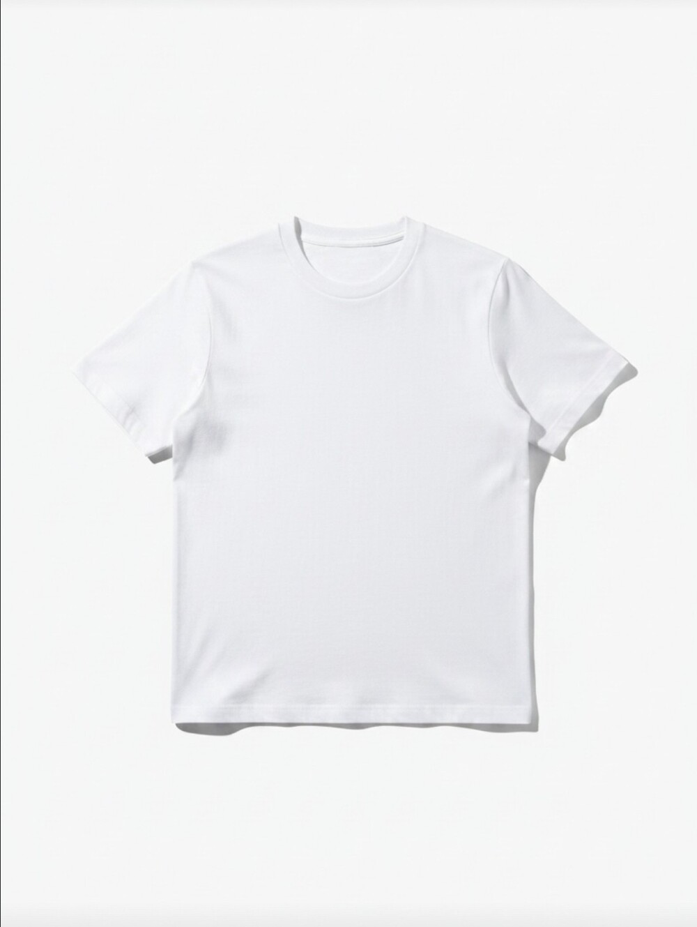 Fresh Clean Threads Men's White Crew Neck T-Shirt XL Short Sleeve Cotton Basic